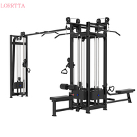 Appareil de musculation commercial multifonctionnel 5 stations, équipement de gym, crossover à câbles Jungle, machine multifonctionnelle 8 stations