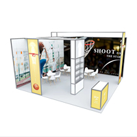 Kiosques modulaires de salon professionnel YouZhan 6x6 Personnalisation accrocheuse pour les foires d'exposition Graphiques en tissu de tension durable pour les expositions