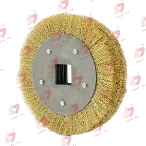 Zhenda 4/5/6 Inches Drill Carbon Steel Copper Coated Wire Wheel Brush Wire Cup Brush