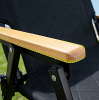 Chaise de camping pliable légère en métal pour pique-nique, pêche et plage, chaise de directeur pliable, vente en gros