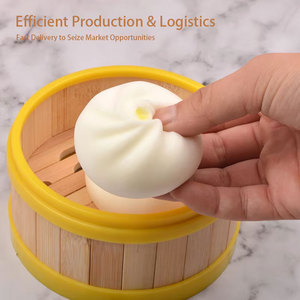 Jincan 6cm Soft Bun Pu Slow Rebound Simulation Food Decompression Pinch Toy Unisex for Kids and Adults - Product Image 4