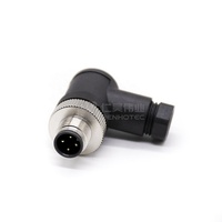 Connecteur M12 4 broches mâle à angle droit, connecteur circulaire Mini Din 4 broches