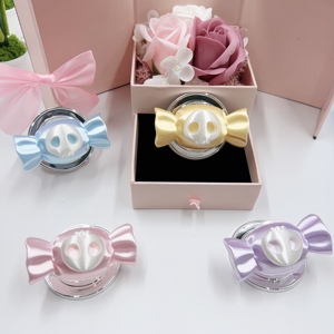 Soporte de Teléfono con Forma de Caramelo 3D, Textura de Seda, Soporte de Teléfono con Diseño de Dibujos Animados, Soporte de Teléfono Móvil con Lazo Rosa Dulce para Niñas - Product Image 5