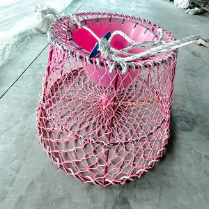 Open Spring Cage Foldable Fishing Bait Net Crayfish Trap Crab Catcher -  China Crab Trap and King Crab Traps price