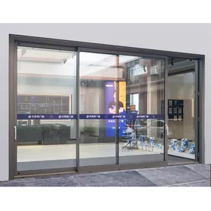 Hihaus double portes coulissantes en verre en aluminium à levage mince pour l'extérieur moderne personnalisé