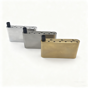 <span class=keywords><strong>Base</strong></span> de puente para guitarra eléctrica PRS con sistema de trémolo y pastilla individual, de latón, acero inoxidable y aluminio - Product Image 1
