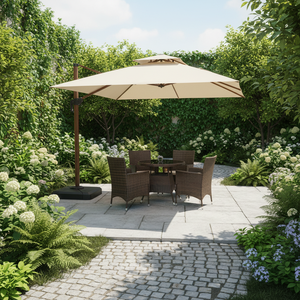 Grand <span class=keywords><strong>Parasol</strong></span> <span class=keywords><strong>de</strong></span> <span class=keywords><strong>Jardin</strong></span> Extérieur, <span class=keywords><strong>Parasol</strong></span> <span class=keywords><strong>de</strong></span> Patio, Design Français Durable, Résistant aux Intempéries, en Aluminium, Imperméable, pour Plage, Cour - Product Image 1