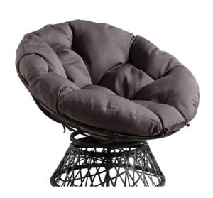 Silla de Jardín Plegable Moderna, Ligera, Resistente, Impermeable, Ecológica y Portátil de Mimbre Giratoria para Uso en Exteriores y Parques (OEM) - Product Image 1