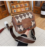 Kit de sacs à bandoulière faits main DIY pour femmes, en cuir PU tressé, avec outils de couture et de point de croix, couleurs contrastées