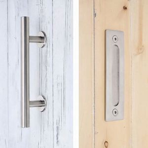 Juego de Manijas para Puerta Corredera WEKIS de Diseño Moderno, Color Negro Satinado, Cuadradas, Tamaño Personalizado, Acero Inoxidable, para Apartamentos - Product Image 6