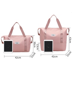 Bolsas <span class=keywords><strong>de</strong></span> Viaje Plegables y Expandibles <span class=keywords><strong>de</strong></span> 42*21*43cm, Novedad 2026, Color Rosa Personalizado, Bolsas <span class=keywords><strong>de</strong></span> Viaje Jack and Jill - Product Image 3