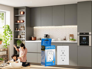 Toma de corriente GFCI de alta corriente, autocontrol, resistente a las manipulaciones, toma eléctrica WR para lavadora, refrigerador, uso Industrial - Product Image 2