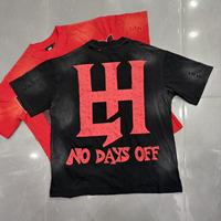 Kaos Pria Berkualitas Tinggi Desain Wash Black Hole Hot Drilling Hip Hop Vintage Streetwear LH Grosir Life Hustlers