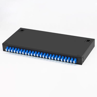 Panel de Conexiones de Fibra Óptica para Rack de 19 Pulgadas, 12/24 Núcleos, SC/LC/FC/ST, Marco de Distribución ODF, LC G652D/G657A