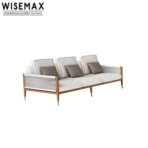 WISEMAX fabbrica Rattan tavolo da pranzo all'aperto Patio esterno Rattan Set di mobili in vimini impermeabile Hotel progetto <span class=keywords><strong>Ou</strong></span> - Product Image 6