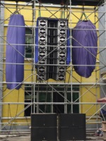 Système Line Array Boutum 2*15" 3500W Externe 4 Voies Métallique Portable pour Grandes Spectacles Salles Polyvalentes Théâtres Sports