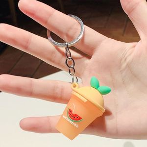 Portachiavi promozionali 3d rubber babo <span class=keywords><strong>tea</strong></span> portachiavi per bambini portachiavi boba in PVC carino tazza da tè al latte portachiavi per bambini portachiavi per tazza da tè al latte - Product Image 3