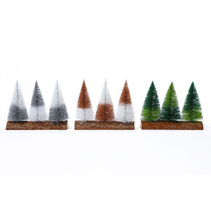 Adorno Navideño Creativo de Escritorio en Dos Tonos Rosa Brillante, Mini Árbol de Navidad Decorativo - Product Image 5
