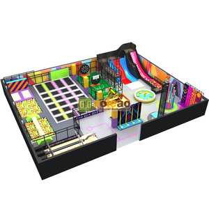 Aoleao Custom <b>Indoor</b> Trampoline Park and Adventure Playground with Plum Blossom Piles and Speed <b>Slide</b> CE TUV CPC Certified - Product Image 1