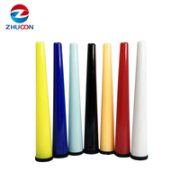 Vente en gros Tube conique en plastique noir 85mm 98mm 110mm avec couvercles standard
