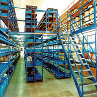 Plateforme de stockage en mezzanine pour entrepôt, idéale pour l'e-commerce, les produits pharmaceutiques et la logistique