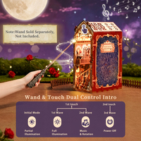 Tonecheer Vente en gros Kit de puzzle 3D en bois rotatif LED Rose Enchantée pour les librairies, les joueteries et les distributeurs