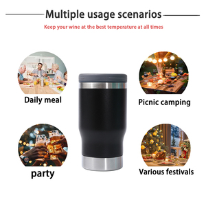 Hot 375ml đôi tường chân không cách điện bia có thể mát hơn kim loại và thép Úc du lịch mát với OEM nhà máy - Product Image 2