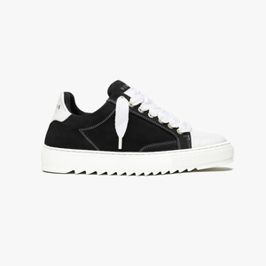 Baskets décontractées pour femmes, style designer, effet vieilli, avec lacets asymétriques rose et blanc, à plateforme, chaussures de marche tendance pour femmes - Product Image 4