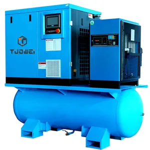 Tuowei 16 bar All in one PM VSD screw air compressor with air Dryer and air tank for laser cutting