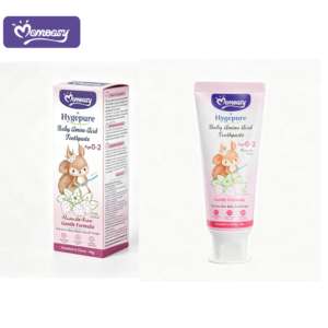 Pasta Dental de <span class=keywords><strong>Amino</strong></span>ácidos para Bebés Momeasy <span class=keywords><strong>X</strong></span> Hygepure, Sin Flúor, Sabor a Fresa, 60g, para Bebés de 0 a 2 Años - Product Image 4