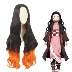 Peluca de Anime de Moda Más Vendida de Slayer Demon, Peluca de Cosplay de <span class=keywords><strong>Shinobu</strong></span> Kocho, Kanroji Mitsuri, Slayer, Tokito Muichiro, para Fiestas - Product Image 5