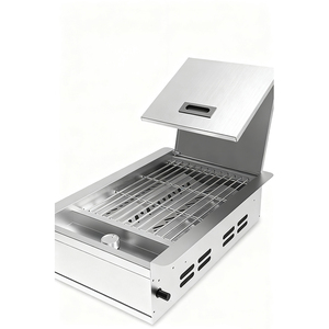 Cocina americana europea totalmente integrada, <span class=keywords><strong>parrilla</strong></span> de barbacoa de Gas Premium moderna, Patio al aire libre, <span class=keywords><strong>parrilla</strong></span> para asar al calor uniforme, cocina al aire libre - Product Image 3