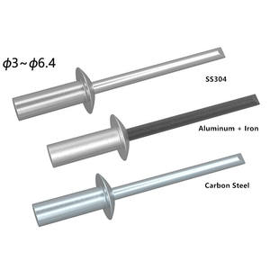 Rivets aveugles de type fermé Tête de dôme Tête ronde et plate Aluminium/Acier au carbone/Acier inoxydable <span class=keywords><strong>Rivet</strong></span> aveugle à extrémité fermée 304/316 - Product Image 2