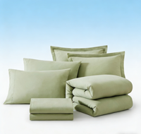 Ensemble de literie 7 pièces en un seul ensemble, taille Queen, vert sauge, ensemble de couette pour toutes les saisons, ensemble de literie chaude avec draps et taies d'oreiller