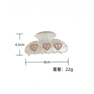 <span class=keywords><strong>Wow</strong></span> Sheila OEM estilo coreano Ins Flash diamante dulce amor estilo francés chicas elegantes nuevo polvo intermitente Rosa pinzas para el cabello - Product Image 2