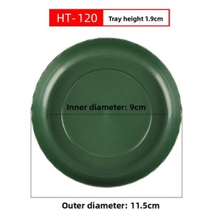 Bandeja Redonda y Gruesa para Macetas con Borde para Flores y Bandeja Recolectora <span class=keywords><strong>de</strong></span> Agua para Plantas Verdes - Product Image 1