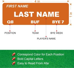 Kit Tabellone Draft Fantasy Football <span class=keywords><strong>Stagione</strong></span> 2026-2027 - Stampa a Gravure su Carta Patinata - Product Image 4