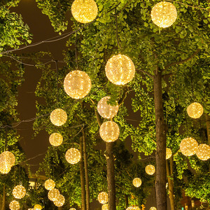 Giáng Sinh 20 30 40Cm <span class=keywords><strong>LED</strong></span> Mây Bóng Đèn Vòng Hoa Cổ Tích Đèn Ngoài Trời <span class=keywords><strong>LED</strong></span> Quả Cầu Bóng Đèn Cho Cây Đám Cưới Trung Tâm Mua Sắm - Product Image 6