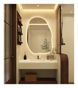 Romantic European Retro Style Anti Waterproof Lacquer Finish <b>Light</b> Luxury Floor Mounted Vanity <b>Bathroom</b> <b>Cabinets</b> for Apartment - Product Image 1