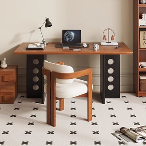 Solid Wood <b>Desk</b> 1.4M 1.6M 1.8M Rectangle <b>Simple</b> Office Writing <b>Desk</b> Nordic Minimalist Style - Product Image 2