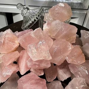 טבעי גולמי ירוק קוורץ סיטונאי באיכות גבוהה ורד קוורץ קוורץ אבן גביש לקישוט - Product Image 5