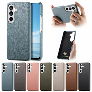 Funda Premium para Samsung <span class=keywords><strong>Galaxy</strong></span> S26, de Cuero PU con Textura de Lichi, Ajuste Delgado, Carcasa Trasera Rígida de PC, Antigolpes, para <span class=keywords><strong>Galaxy</strong></span> S25 S26 Ultra - Product Image 1