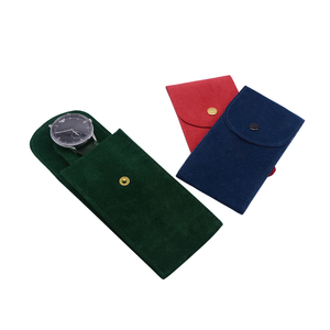 FORTE - Bolsa de Almacenamiento para Relojes de Lujo, Elegante, de Terciopelo Azul, con Logotipo Personalizado, de Alta Gama, al por Mayor - Product Image 1