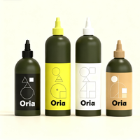 Bouteille souple mate en plastique de qualité alimentaire FDA pour sauce et salade, idéale pour l'huile d'olive Graza – Approvisionnement direct usine