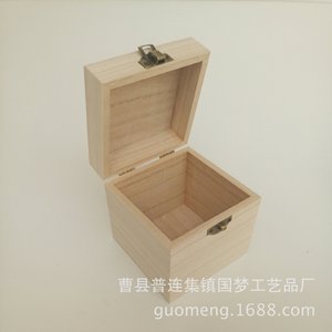 Caja de Almacenamiento de Madera Rectangular de 10 Pulgadas de Alto para Regalos, Manualidades, Embalaje General con Función de Grabado - Product Image 2