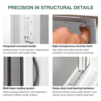 Fenêtre coulissante horizontale en vinyle NFRC, fenêtre en PVC UPVC pour les constructeurs américains, stocké en entrepôt aux États-Unis