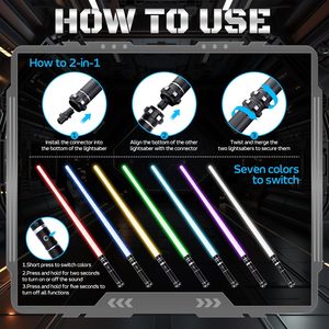 ดาบเลเซอร์พลาสติกไฟฟ้าคุณภาพสูงสำหรับคอสเพลย์ ไฟ LED กระพริบได้ หลายสี พร้อมเสียงประกอบ ขายส่ง - Product Image 3