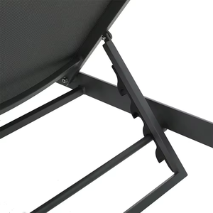 Diseño moderno Muebles de jardín al aire libre Marco de aluminio duradero Tumbona rodante para playa Hotel Piscina Uso doméstico - Product Image 6