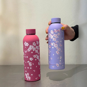 Offre Spéciale – Bouteille Isotherme en Acier Inoxydable 304 à Petite Ouverture, Motif Rose, Isolation Sous Vide 6-12 Heures, pour Boissons Froides en Extérieur - Product Image 3