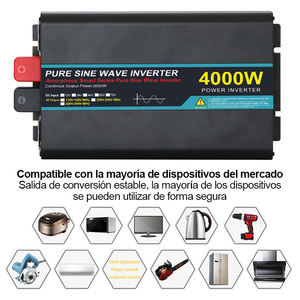 Convertisseur d'énergie à onde sinusoïdale pure GX-4KW 4000W 48V 220V monophasé 30A, efficacité 95%, garantie 12 mois - Product Image 4